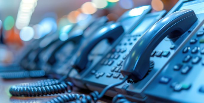 Telekommunikationslösungen für Büro Call & Service Center.