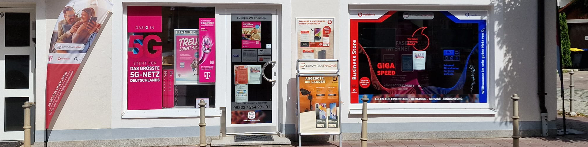 Eingang zur Filiale von Bavariaphone in Ottobeuren.