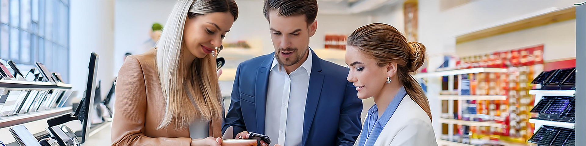 IT-Experte berät Kunden zur Hardware Beschaffung und Wartung im Technikbüro