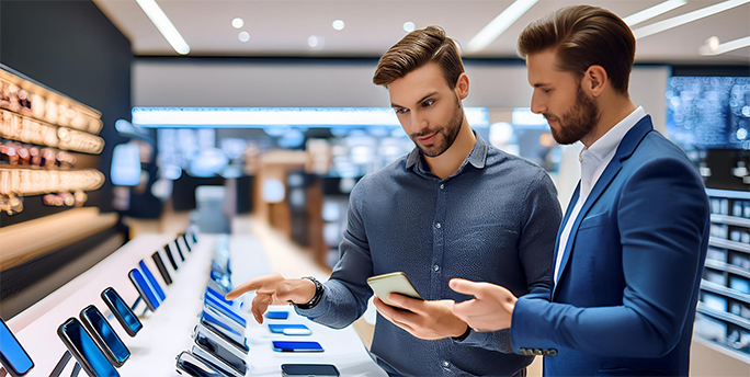 Experten beraten Geschäftskunden zu passenden Mobilfunk- und Festnetzlösungen mit Top-Partnern