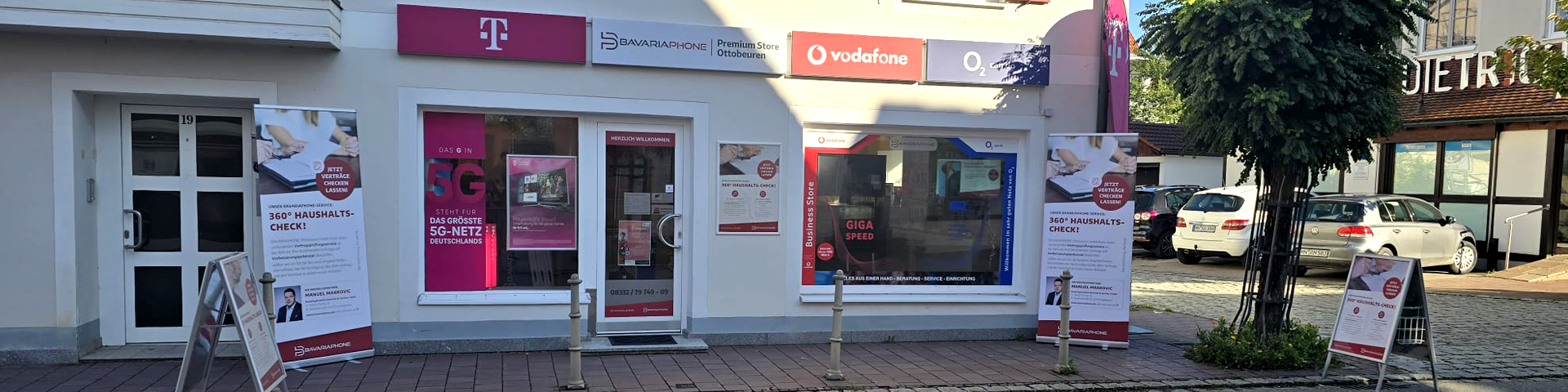 Seit dem 14.04.2023 finden Sie unsere Bavariaphone Filiale in Ottobeuren in der Bahnhofstraße 19