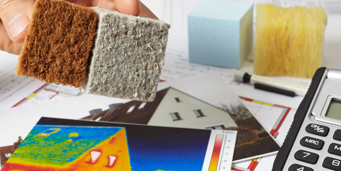 Verschiedene Dämmmaterialien, die von SGM verwendet werden, um individuelle Wärmedämmungsbedürfnisse zu erfüllen.